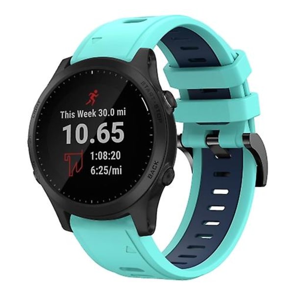 Garmin Forerunner 945 22 mm:n kaksiväriseen watch Mint Green - Blue