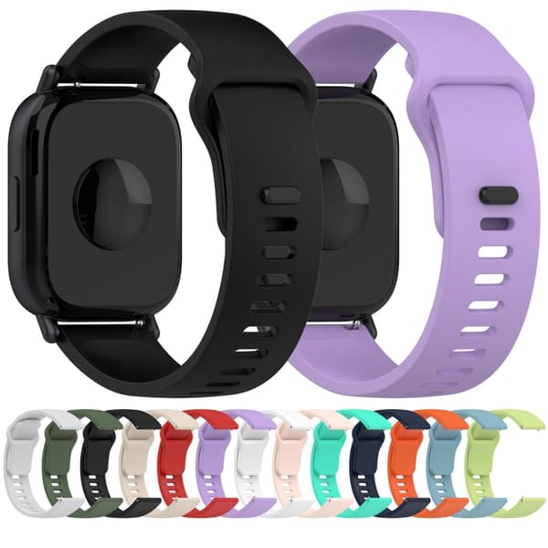 Rem for Xiaomi Redmi Watch 5 Active/watch 5 Lite 22mm Solid farge silikonrem (oransje)