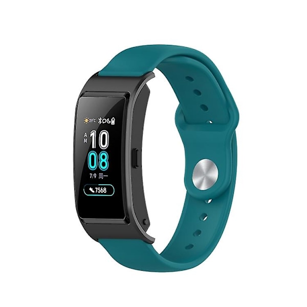 För Garmin Vivomove 3s / 4s 18 mm omvänt spänne silikon watch Official Green
