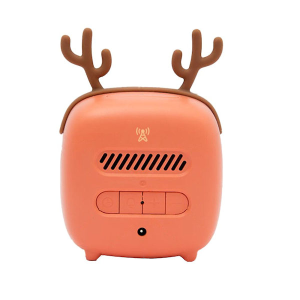 Digital vekkerklokke for barn Vekkereklokke for soverom med nattlys Berøringskontroll Kalender Temperatur Orange