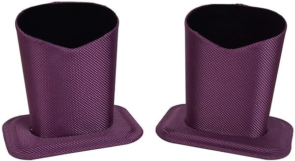 2-pack mjuka plyschfodrade glasögonhållare Purple