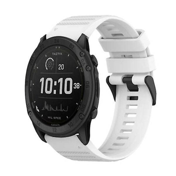 Garmin Tactix Delta 26mm vaakasuora pintakuvioinen watch irrotustyökalulla White