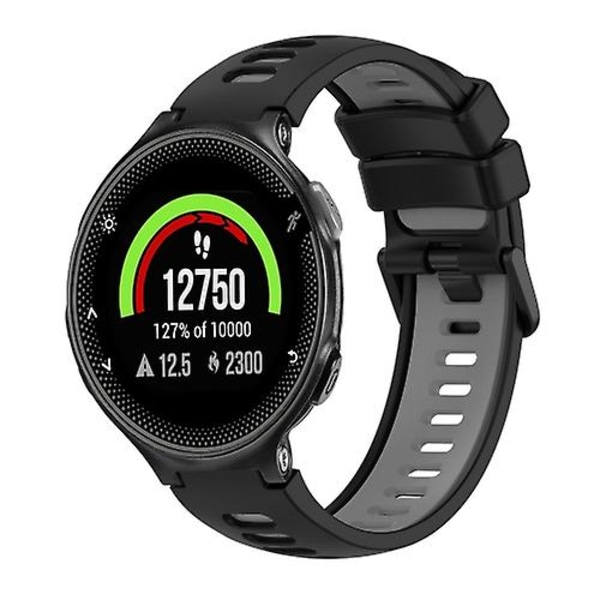 För Garmin Forerunner 235 Tvåfärgs watch Black-Grey