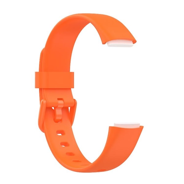 For Fitbit Luxe Silicone Colour Buckle Watch Band Orange