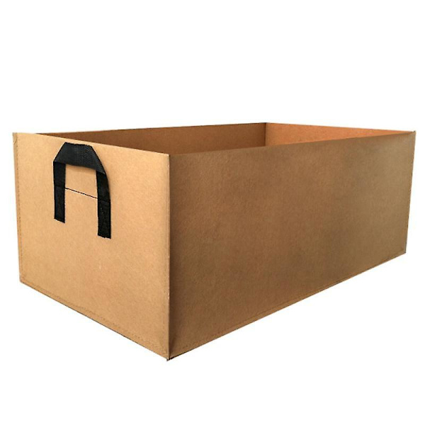 Växtväxtsäckar Grönsak Blomkruka Planteringskruka Trädgård Upphöjd Planteringsbädd Behållare Brown 60X30x20cm