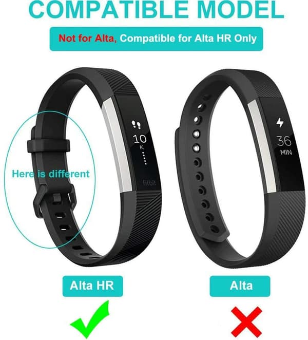 Oplader til Fitbit Alta Hr, USB-opladerkabel, kabelklemme kompatibel med Fitbit Alta Hr