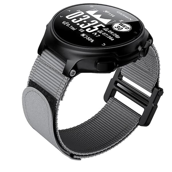 För Garmin Forerunner 735xt Watch med krok och nylon Grey