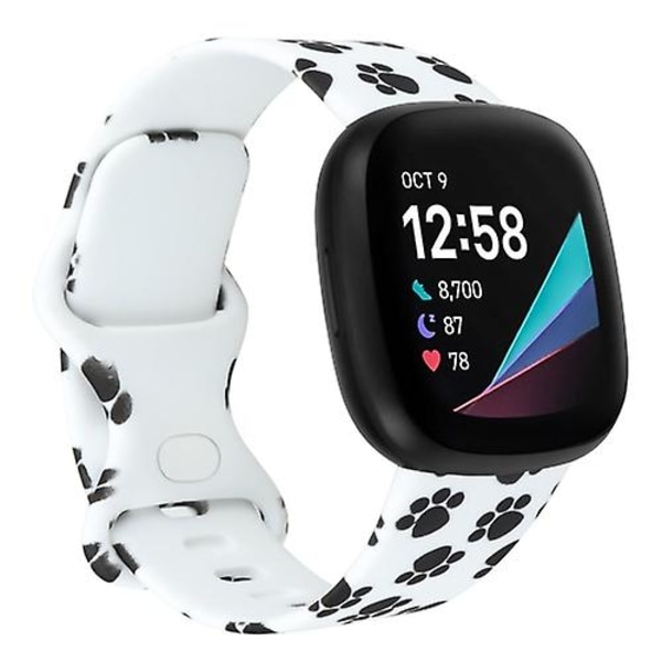 För Fitbit Versa 3 Printing Watch Band B