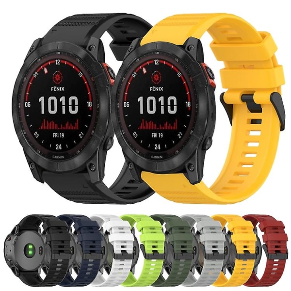 Garmin Fenix ​​7x Solar 26 mm vaakasuora rakenne watch ranneke irrotustyökalulla Black