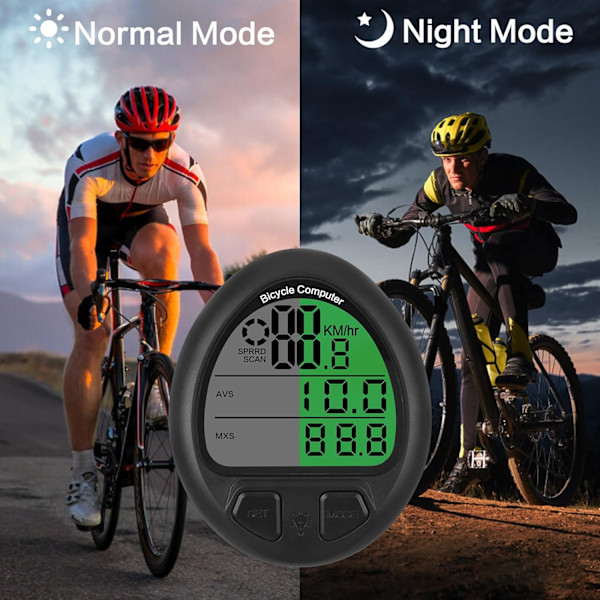 Trådløs/Kablet Cykelcomputer - MPH KM/H Cykelhastighedsmåler