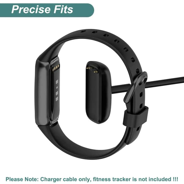 Lader for Fitbit Charge 5 / Fitbit Charge 6 / Fitbit Luxe, erstatningsladekabel [2-pakning, 3,3 fot/1 m]