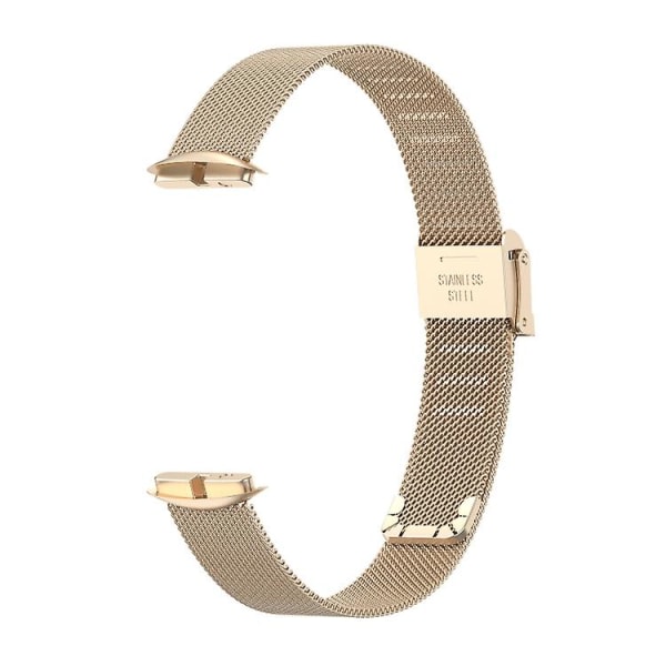 För Fitbit Luxe Clip-on Metal Watch Band Champagne Gold