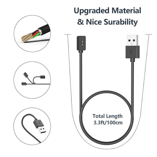 Lader for Xiaomi Redmi Watch 3 Lys Bæreveske