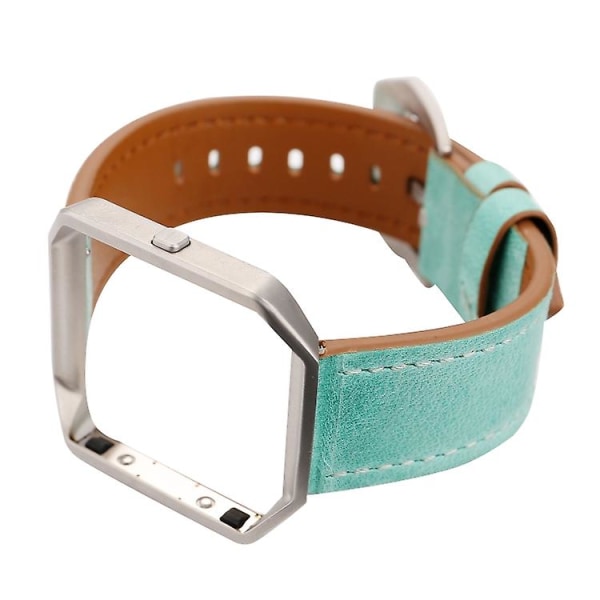 For Fitbit Blaze Fresh Style Leather Watch Band Green
