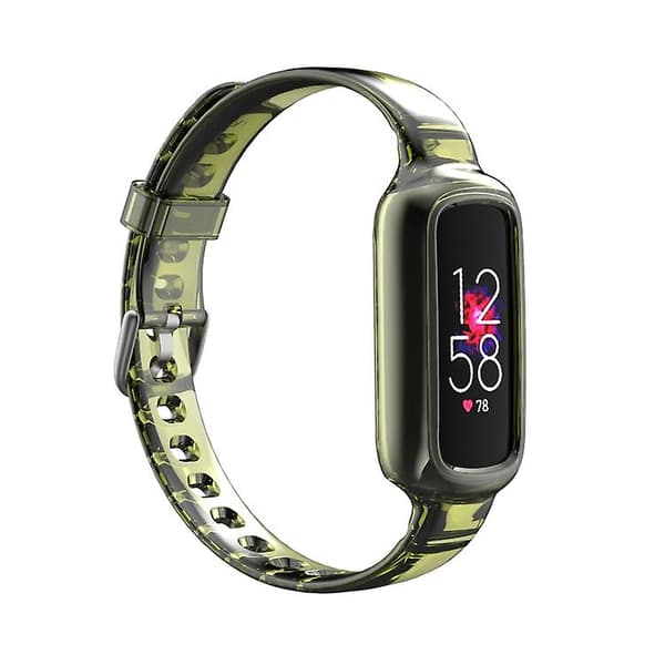 För Fitbit Luxe Silicone Integrated Watch Band Yellow