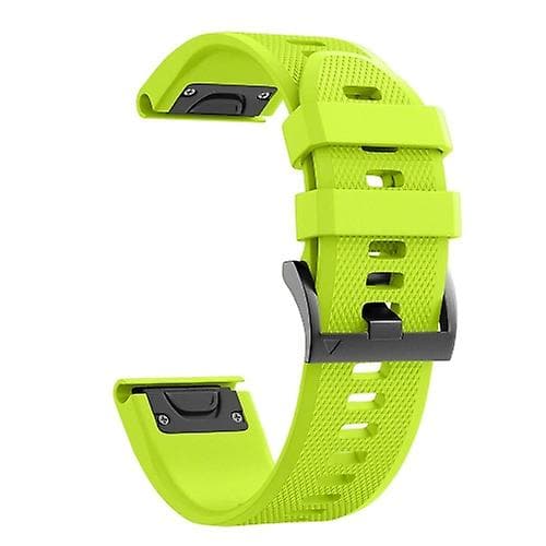 For Garmin Fenix ​​7 22 mm silikonklokkerem Green