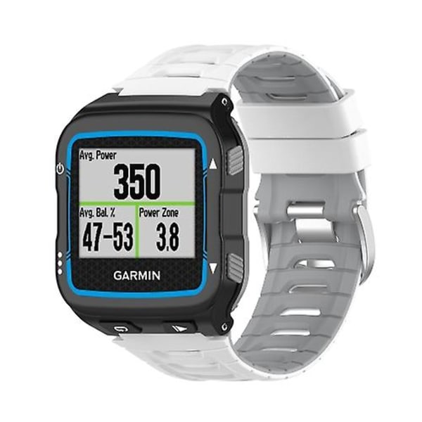 Til Garmin Forerunner 920xt tofarvet stålspændeurrem White-Light Grey