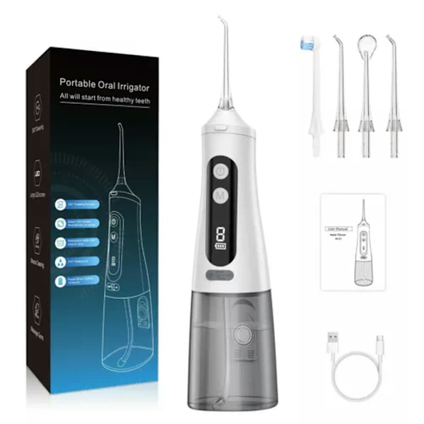 Oral Irrigator Portable USB Dental Water Jet 310Ml M131 Vit