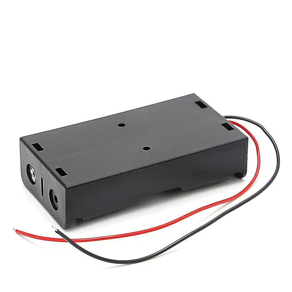 5 st 18650 uppladdningsbart batteri 3.7v Clip Holder Box Case med trådledning B