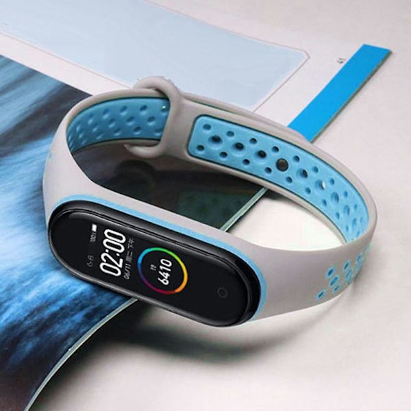 Farverig rem til udskiftning til Mi Xiaomi 3 / 4 armbånd Smartwatch H 1