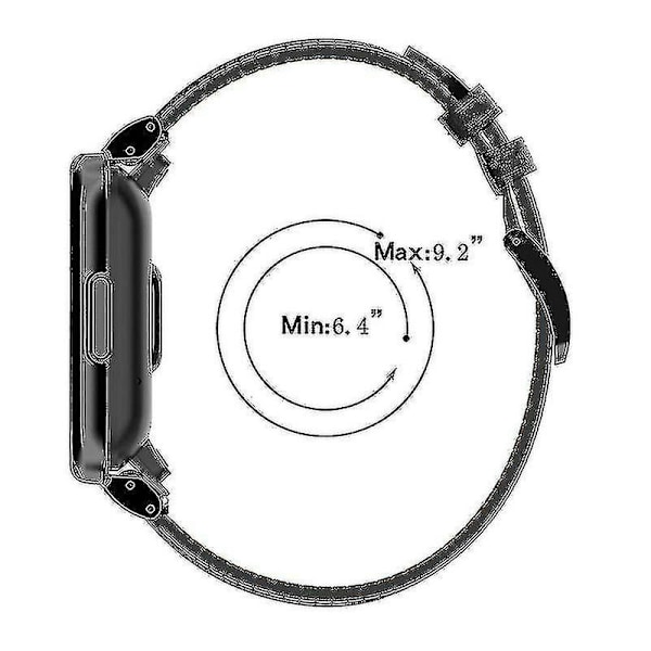 For Xiaomi Redmi Watch 2 Lite - Utbyttbar rem i äkta läder - Justerbart klockarmband Grey, Grey Style C