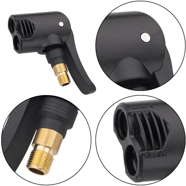 Dubbelhuvud Cykelspårpump Däck Luftpump Ventiladapter