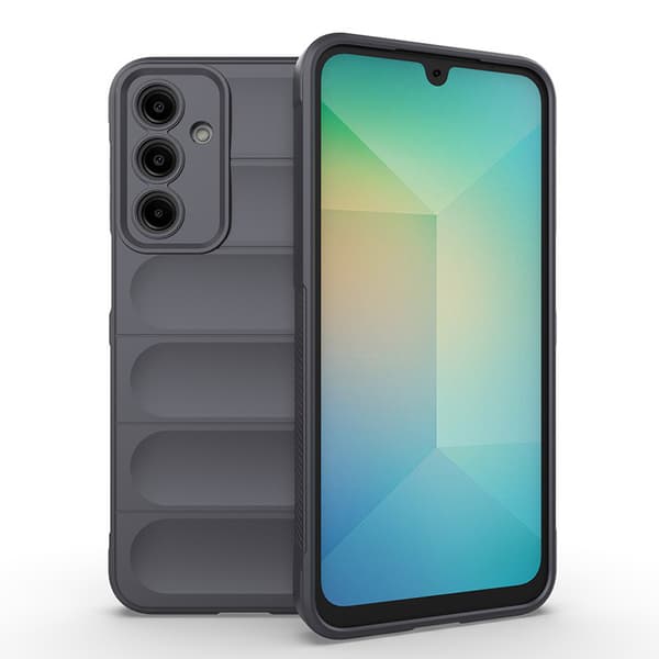 Fodral till Samsung Galaxy A17, Stötsäker Silikon, grå