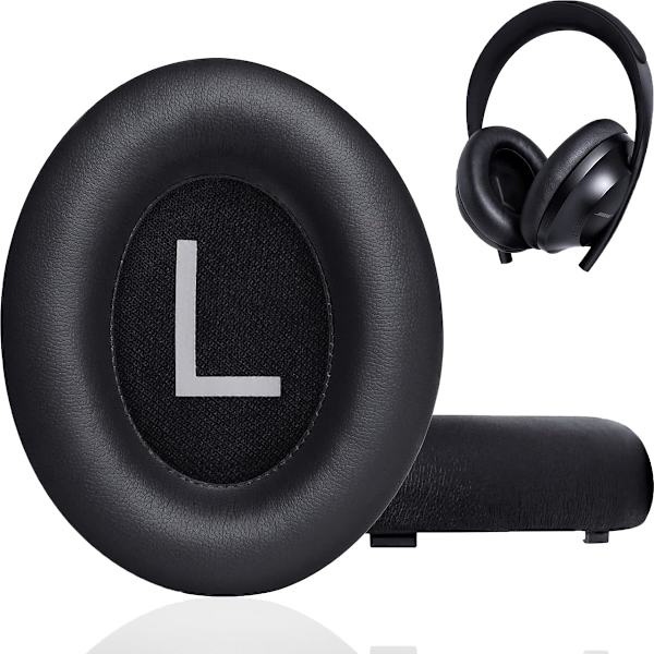 Vaihdettava korvatyyny, muistivaahtokorvatyynyn pehmuste Bose Noise Canceling Wireless Bluetooth -kuulokkeille 700, NC700 (valkoinen)