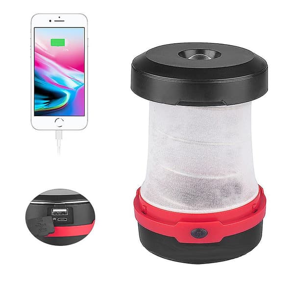 Solar Lights Outdoor Infällbar Camping Tält Light USB Folding LED Camping Camp Lanterns Camping Lights