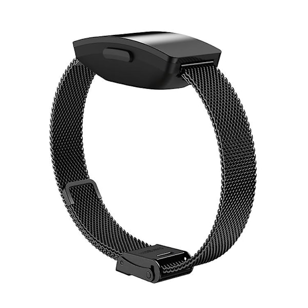 Til Fitbit Inspire / Inspire Hr / Ace 2 Double Insurance Buckle Milanese Watch Band Black