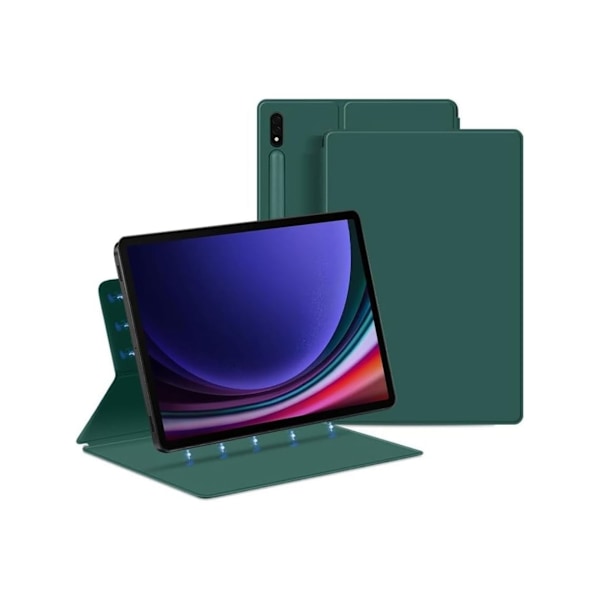 Magneettinen kirjakansi S-Pen pidikkeellä Samsung Galaxy Tab S9 Plus 12.4 Vihreä