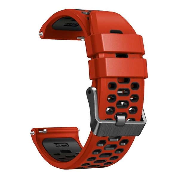 For Suunto 7 tre rader hull silikonklokkerem Red Black