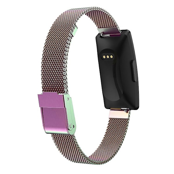 Til Fitbit Inspire / Inspire Hr / Ace 2 Double Insurance Buckle Milanese Watch Band Colorful