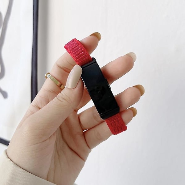 Fitbit Inspire 2 Nylon Loop Watch Red