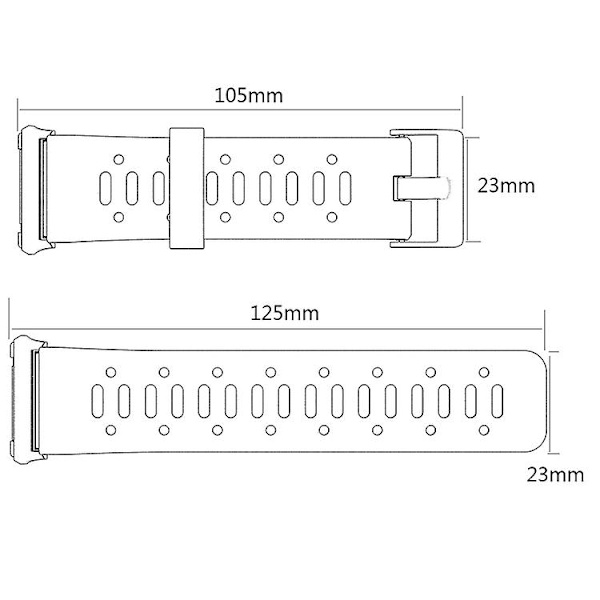 För Fitbit Ionic Two-tone Silicone Watch Band med spänne Orange - Grey