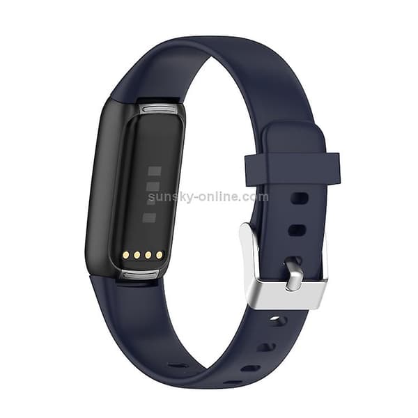 För Fitbit Luxe Silicone Watch Band Dark Blue