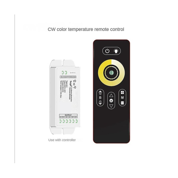 2,4G fjärrkontroll bärbar smal trådlös touch-fjärrkontroll dimning fjärrkontroll utan kont