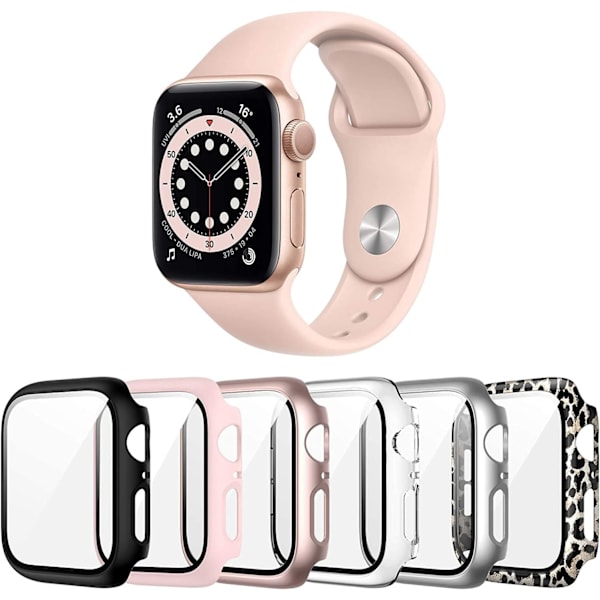 6-pack skal för Apple Watch Series 3/2/1 42mm skärmskydd F
