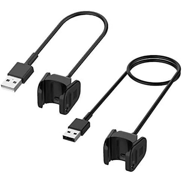 Oplader til Fitbit Charge 4, opladningskabel kompatibel med Fitbit Charge 4 Smart Band (2-pak, 1,8ft & 3,3ft)