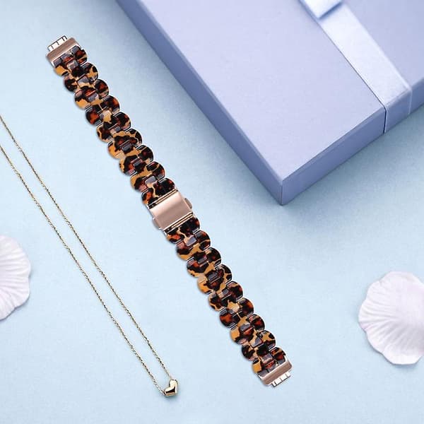 Til Fitbit Inspire 2 / Inspire Oval Resin Watch Band Leopard