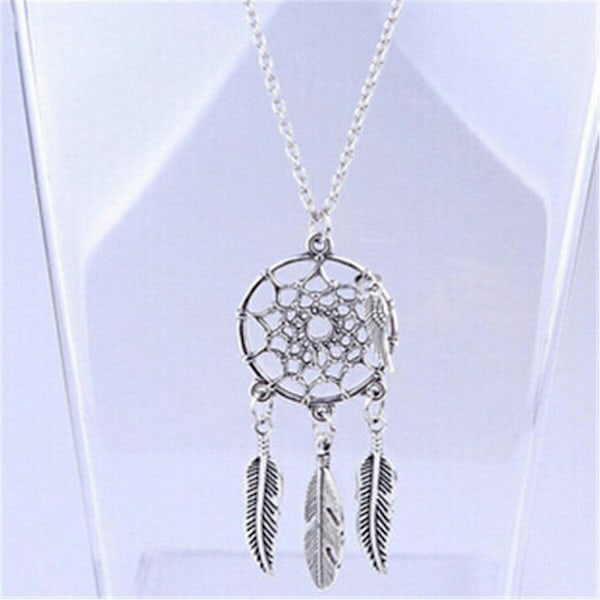 Bohemian Tassel Feather Wing Lang Halskjede #2