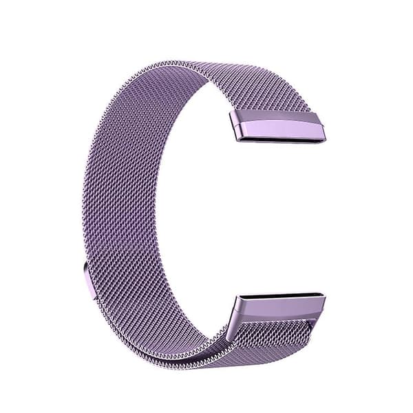Til Fitbit Versa 4 Milanese Magnetisk Metalvævet Urrem OLS Light Purple
