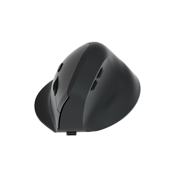 Ergonomisk 2.4G Trådløs Vertikal Bluetooth Mus med 3-Nivå DPI Justering Svart