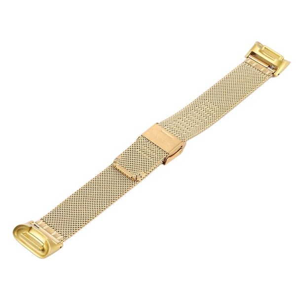 For Fitbit Charge 5 Milan Steel Double Buckles Strap Watch Band Gold