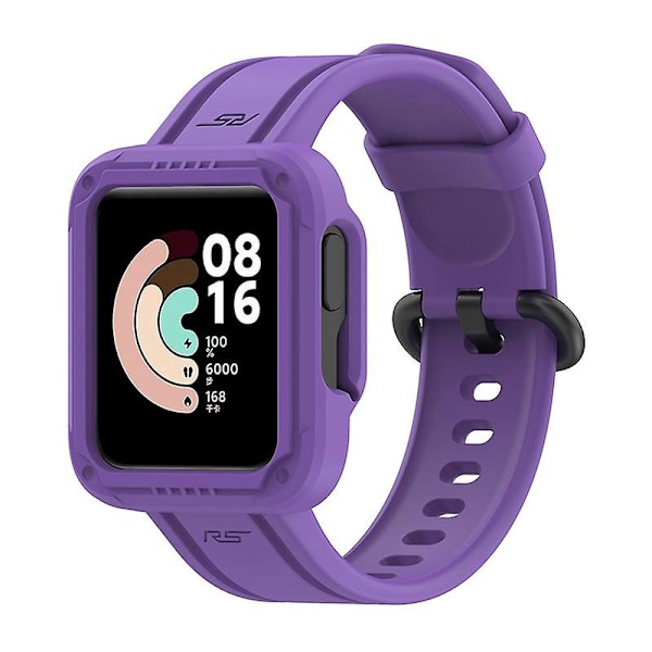 Til Xiaomi Redmi Watchmi Watch 2/Mi Watch Lite/Mi Watch Lite 2 Watch Strap Håndled med Watch Cas Purple