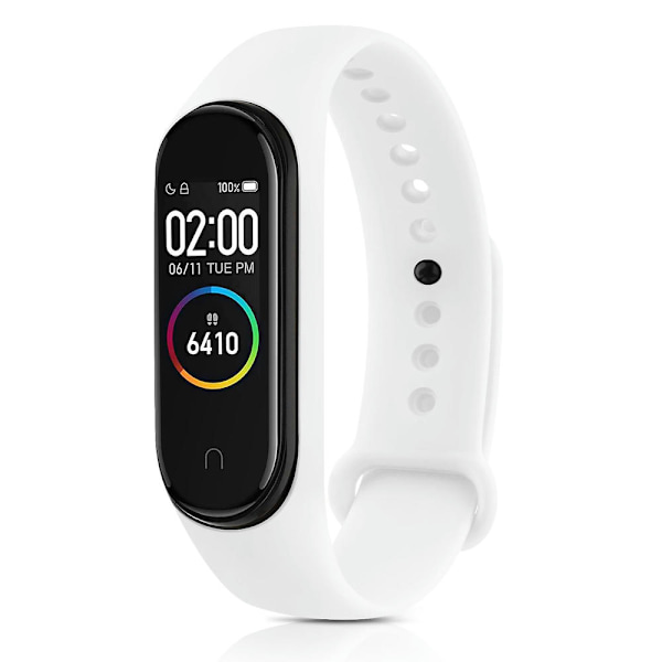 Egnet for silikonklokke for Xiaomi 6 Mi 5 Tpu klokkestropp M5 armbånd Xiaomi 4 3 Sport håndled Mi 6 Smartwatch tilbehør klokke white For Mi  3