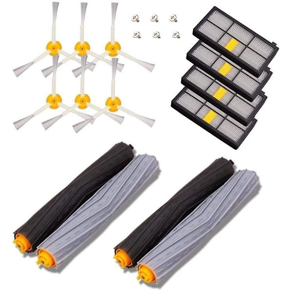 Reservedeler for børster som er kompatible med Irobot Roomba Series 800 860 870 880 890 Og 900 960 980 - Pakke med 14 stk.