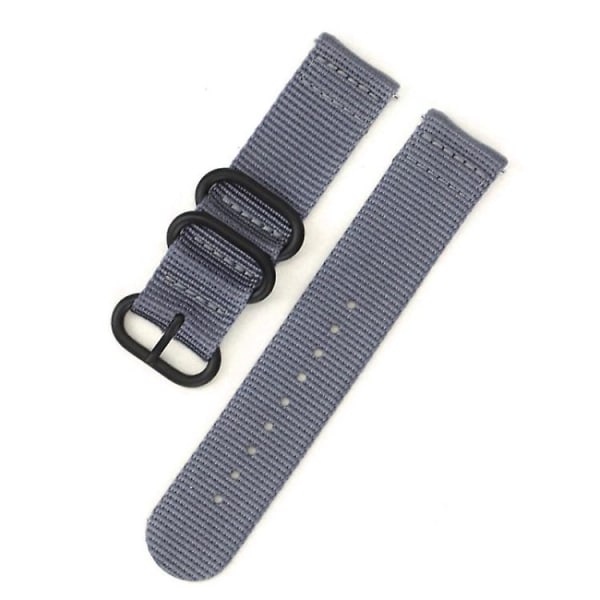 Til Suunto 7 Tre-rings stålspænde Nylon urrem Grey