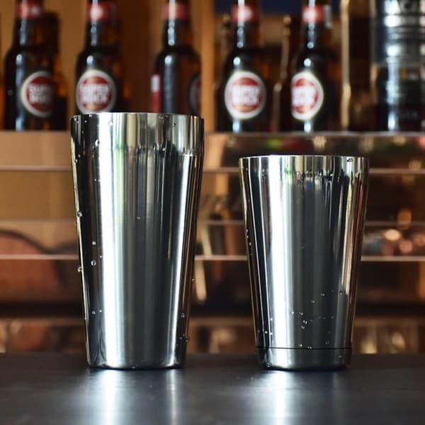 Boston Cocktail Shaker Sæt - 2-delt Rustfrit Stål Shaker Tins