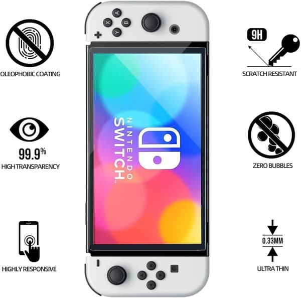 Opbevaringspose Beskyttende etui Spiltilbehør til Nintendo Switch OLED, sort
